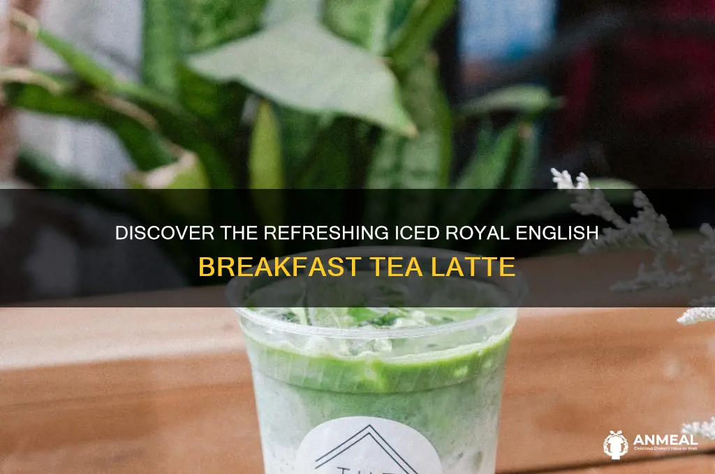 what is an iced royal english breakfast tea latte