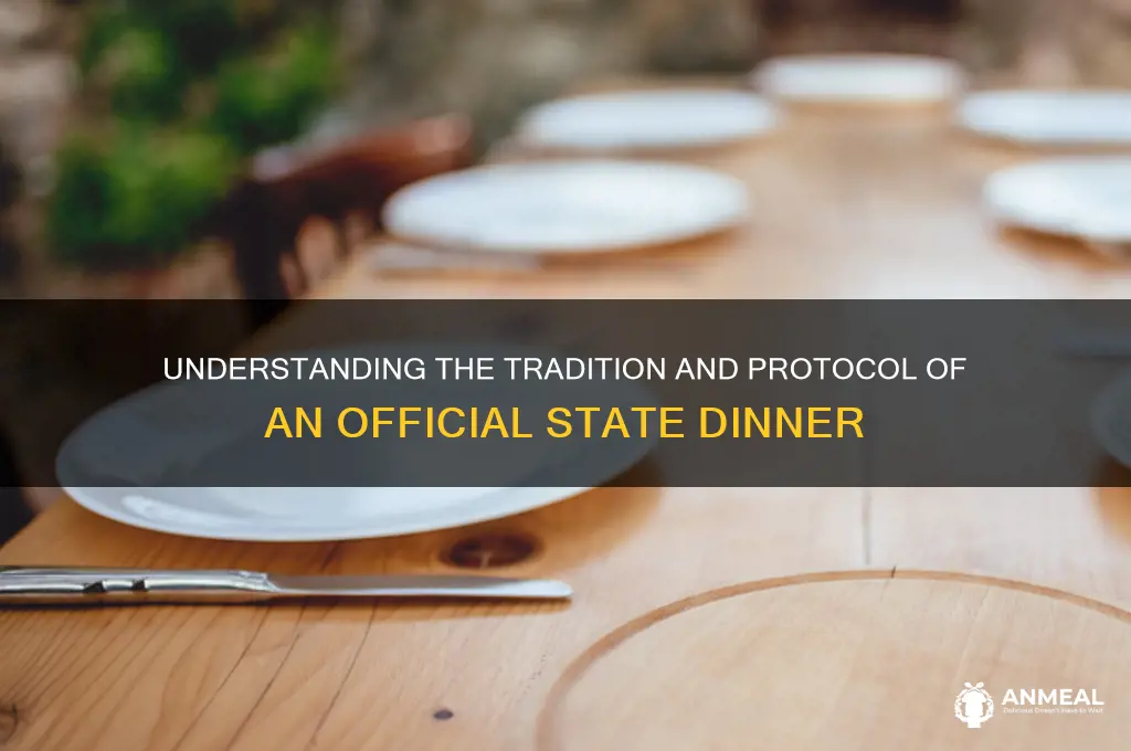 what is an official state dinner