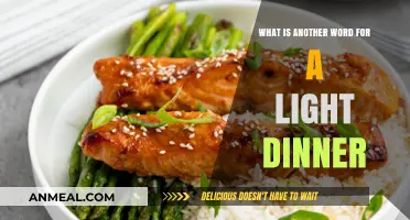 Light Dinner Alternatives: Exploring Synonyms for a Simple Evening Meal