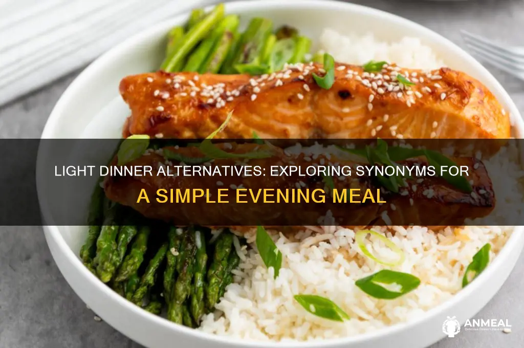 what is another word for a light dinner