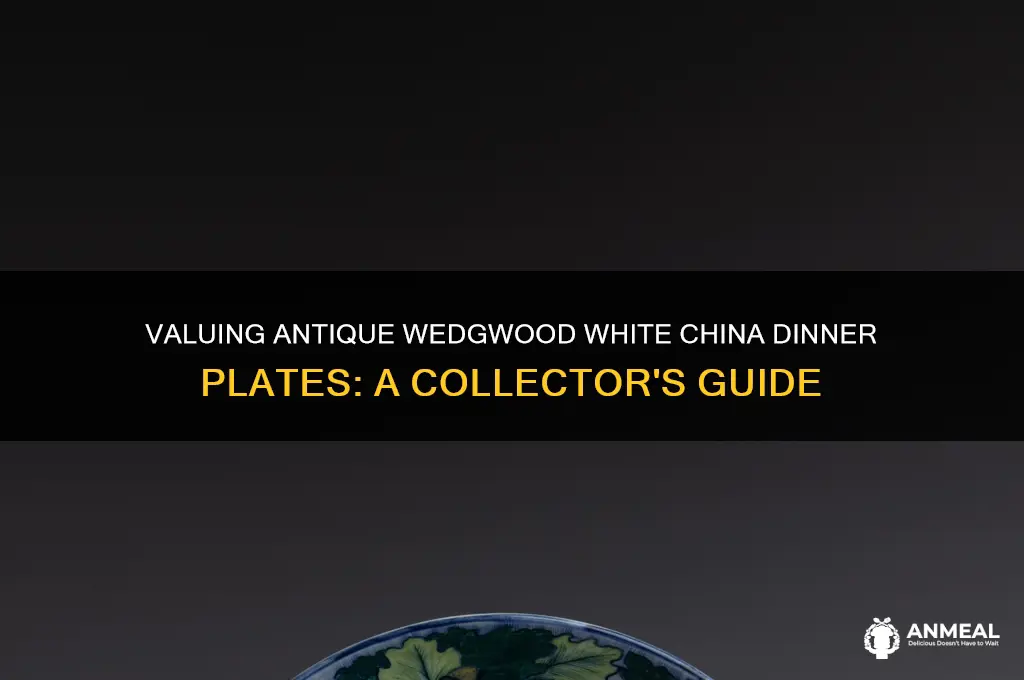 what is antique wedgewood white china dinner plates worth worth