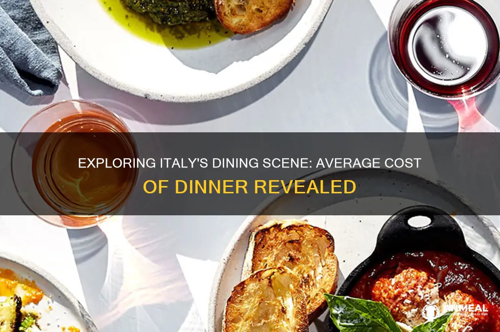what is average cost of dinner in italy