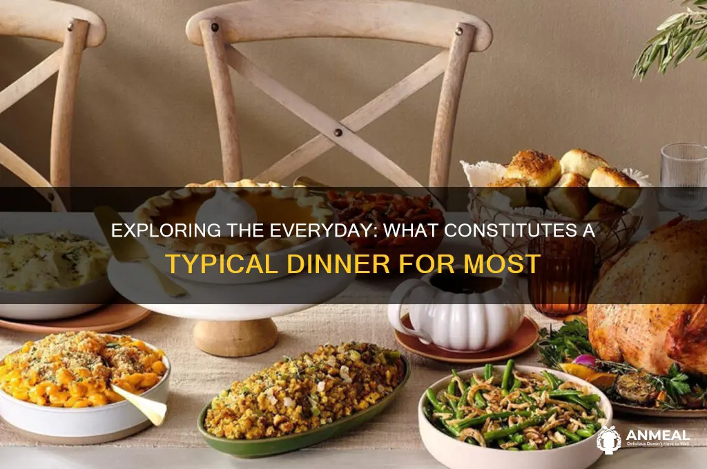 what is average dinner for most people