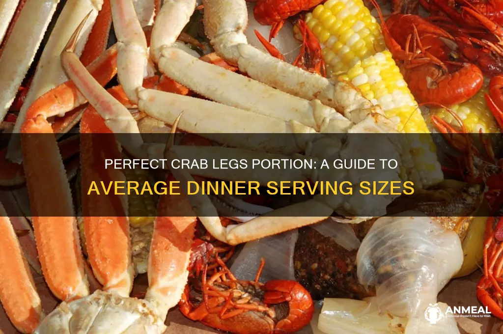 what is average dinner portion for crab legs