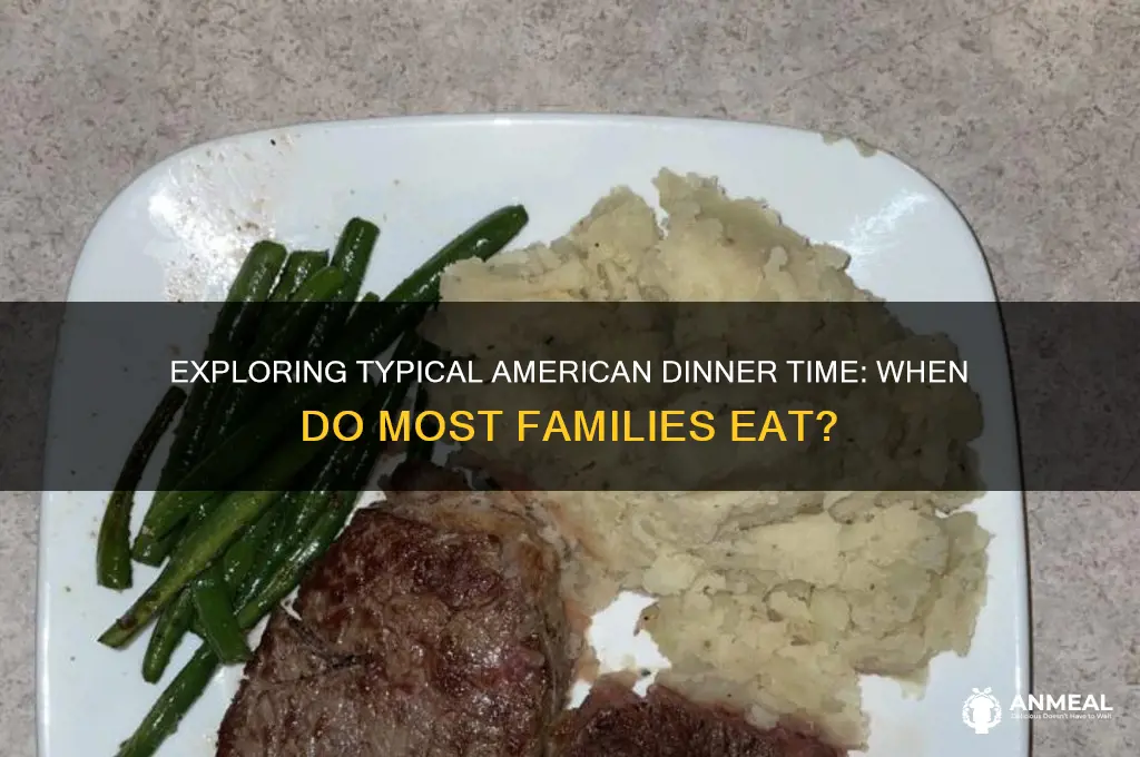what is average dinner time in america