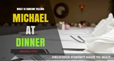 Barcini's Dinner Secrets: Decoding His Conversation with Michael