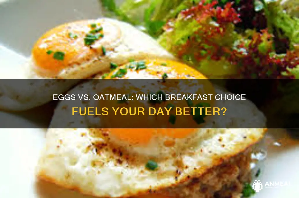 what is better for breakfast eggs or oatmeal