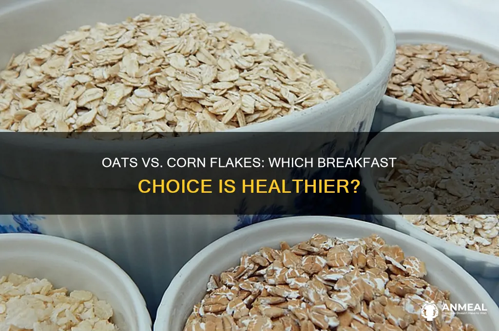 what is better oats or corn flakes in breakfast