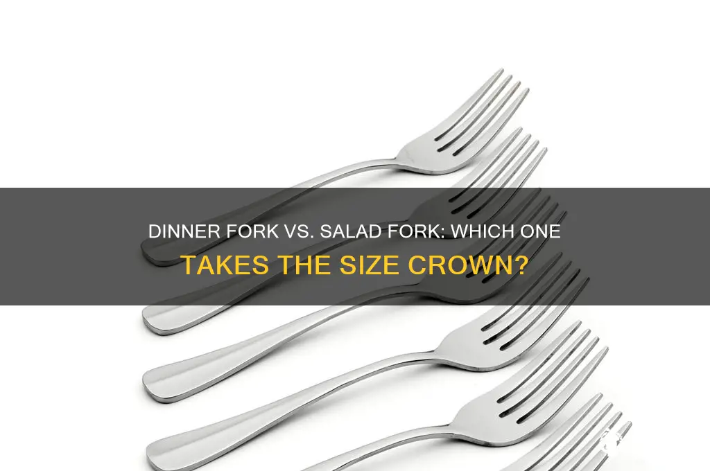 what is bigger a dinner fork or salad fork