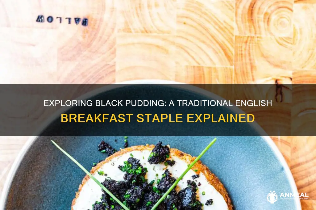 what is black pudding english breakfast