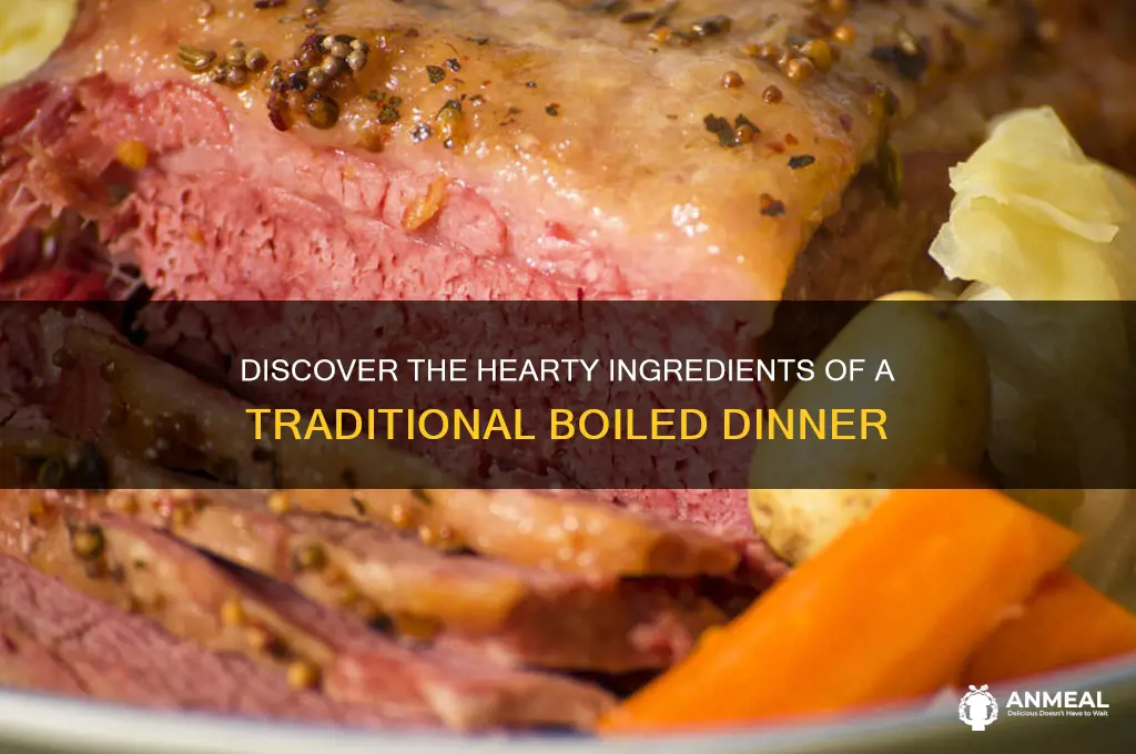 what is boiled dinner made of