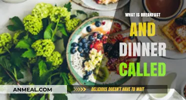 Breakfast and Dinner: Exploring the Names of Daily Meals