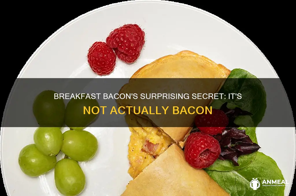 what is breakfast bacon not bacon