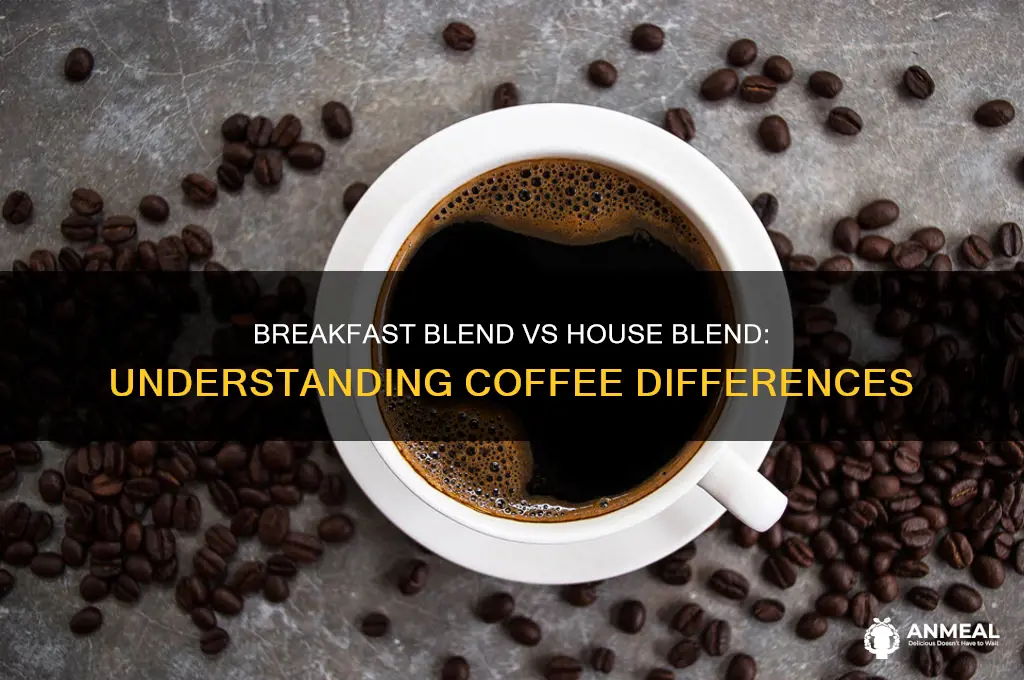 what is breakfast blend coffee vs house blend