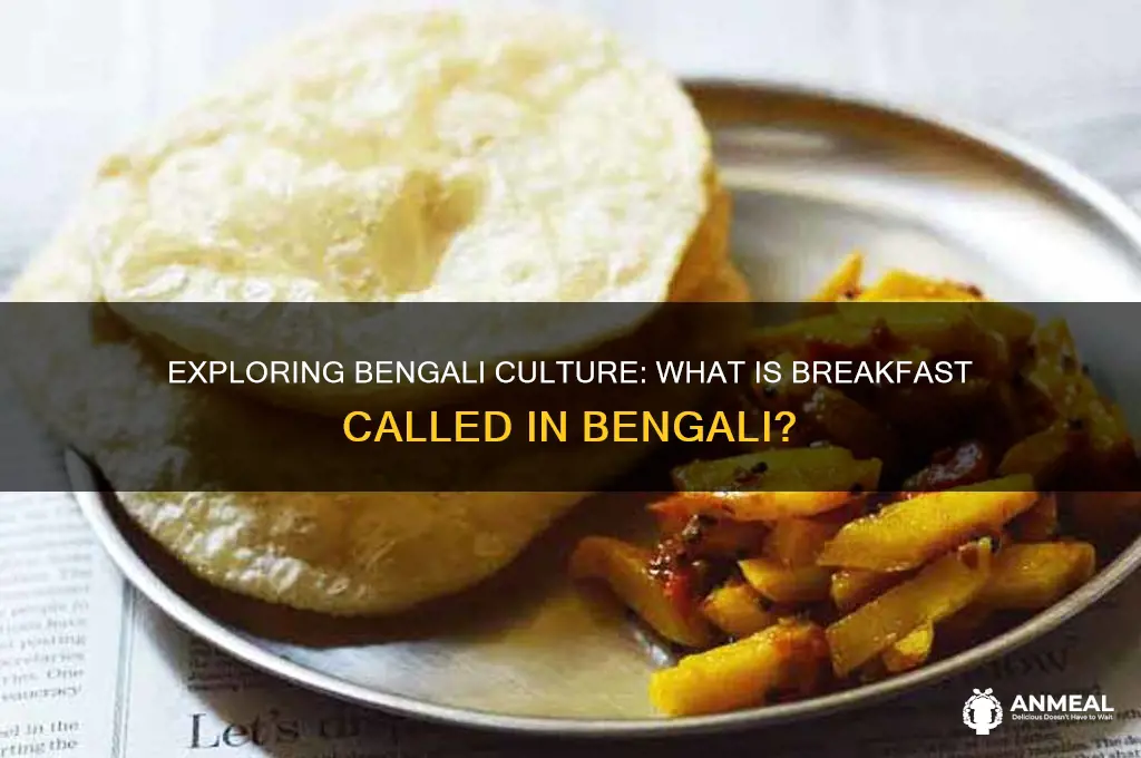 what is breakfast called in bengali