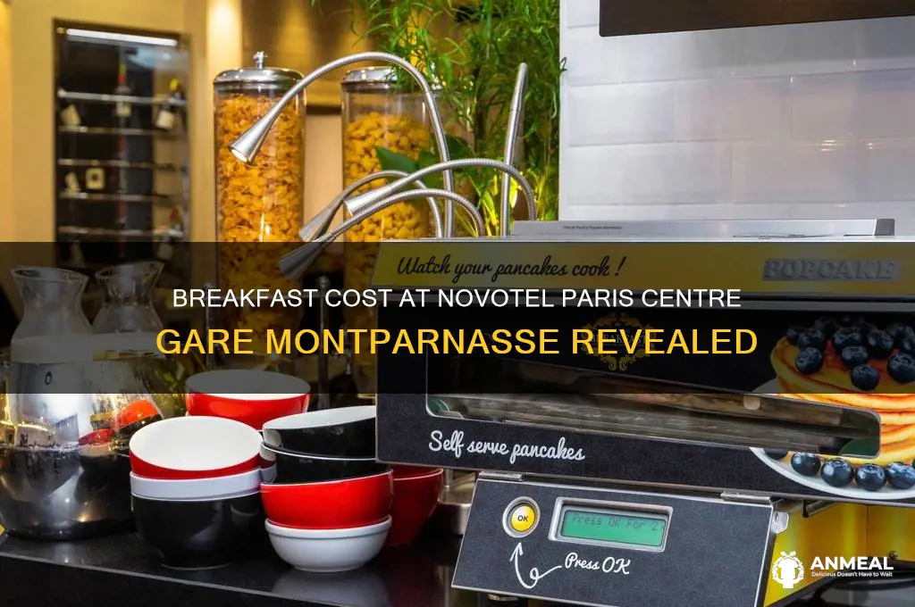 what is breakfast cost at novotel paris centre gare montparnasse