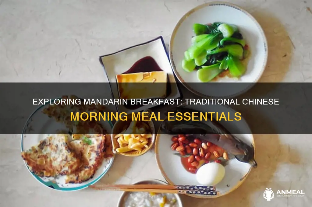 what is breakfast in manderin