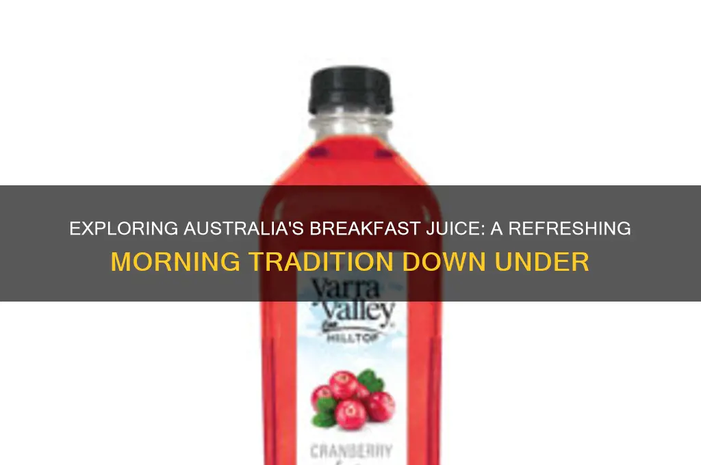 what is breakfast juice in australia