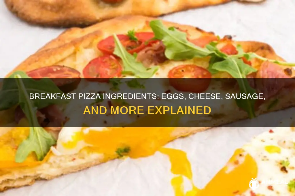 what is breakfast pizza made of