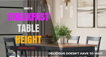 Choosing the Perfect Breakfast Table Height for Comfort and Style