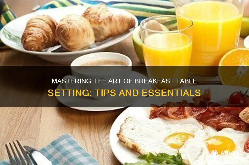 what is breakfast table setting