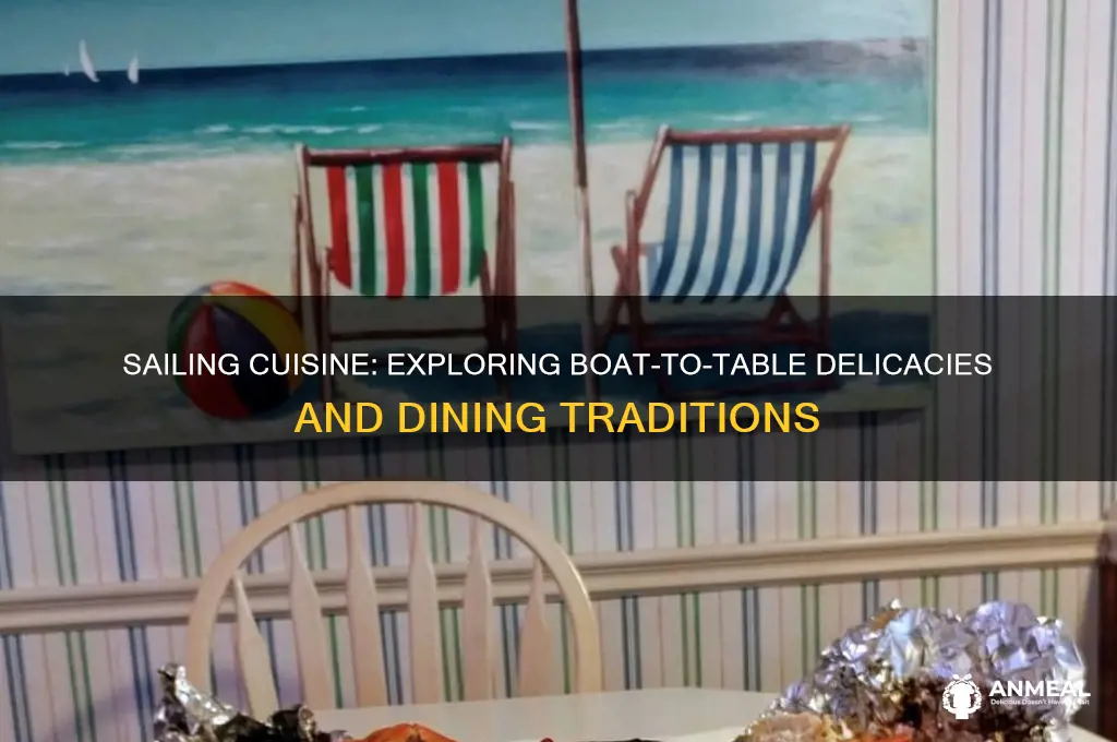 what is brought to dinner table in a boat