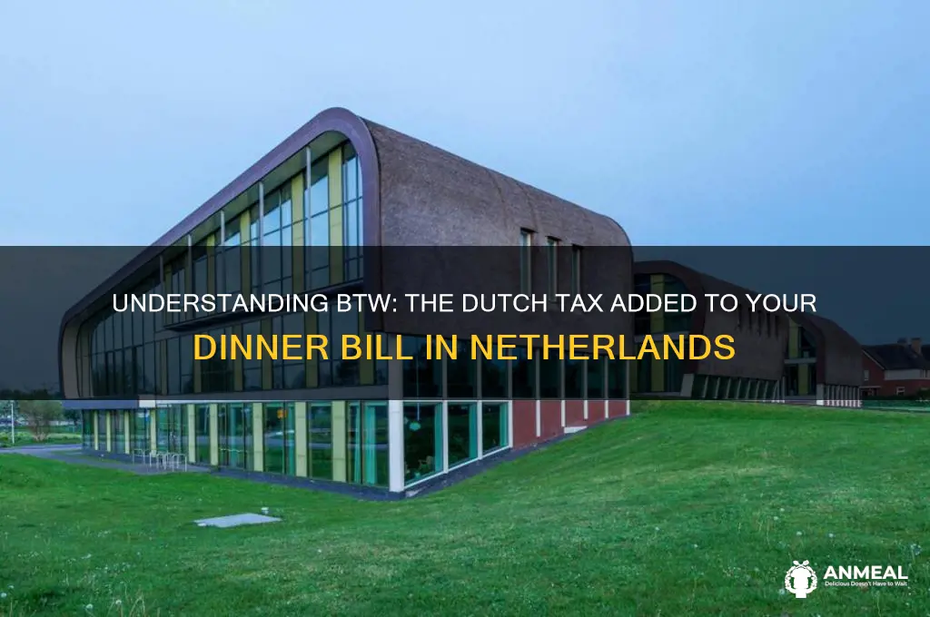 what is btw added to my dinner bill in netherlands