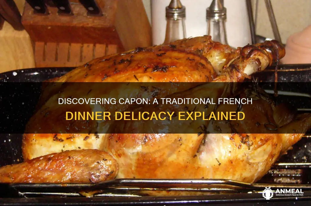 what is capon in a french dinner