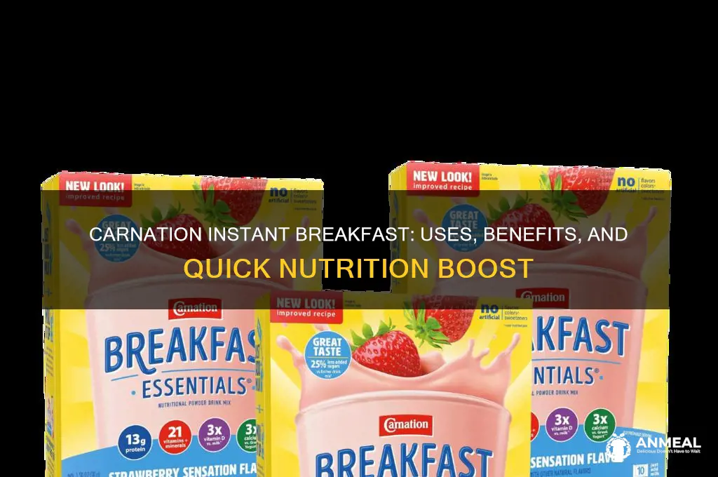 what is carnation instant breakfast used for