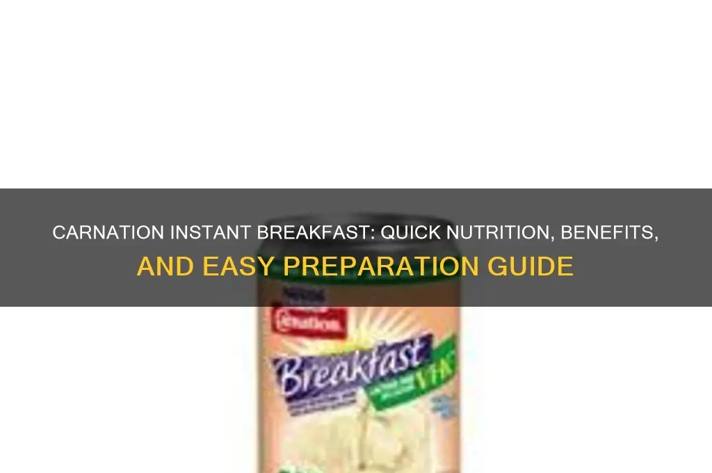 what is carnation instant breakfast