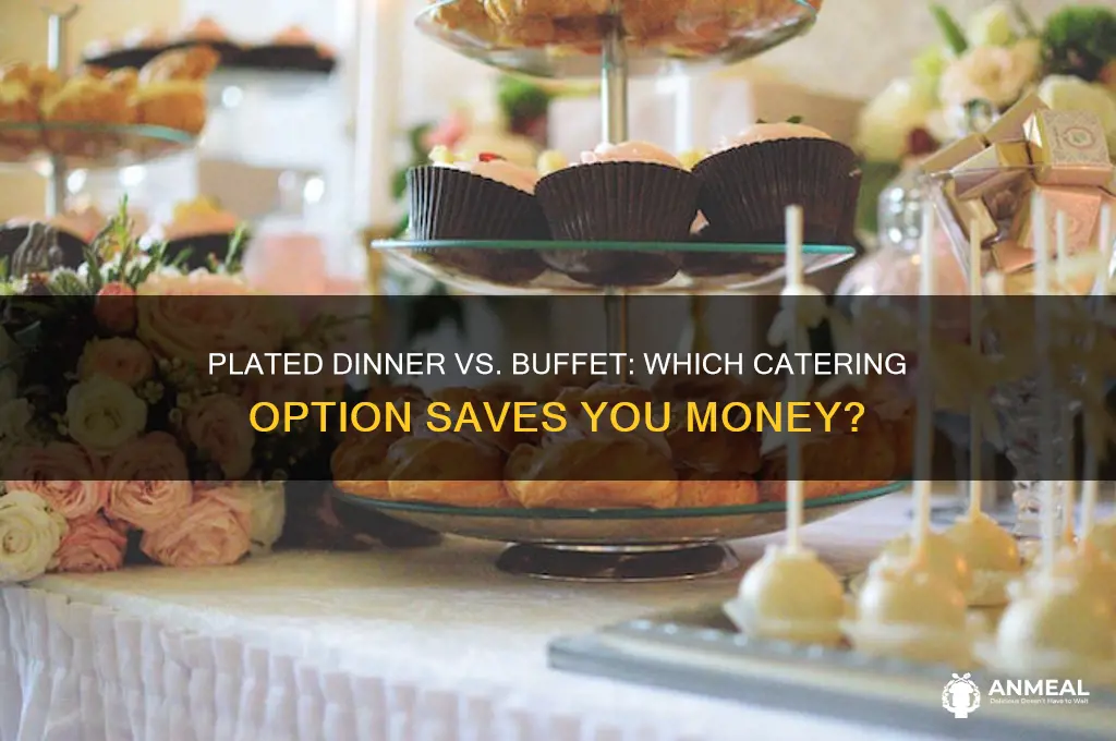 what is cheaper plated dinner or buffet