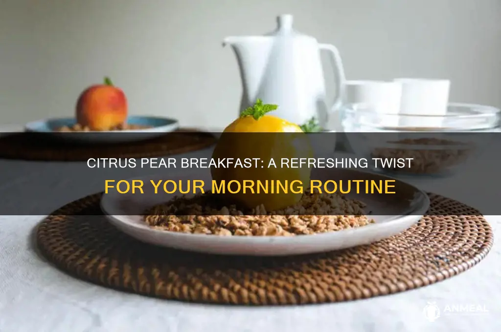 what is citrus pear breakfast for donner