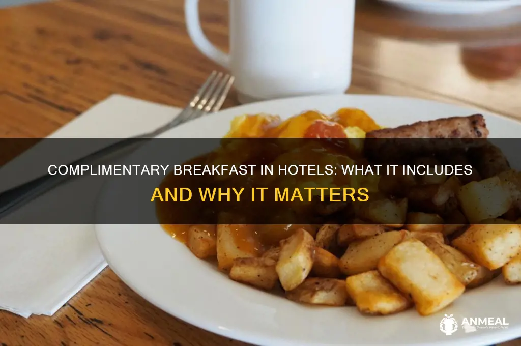 what is complimentary breakfast in hotel