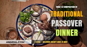 Exploring the Traditional Passover Seder Dinner's Symbolic Food Composition
