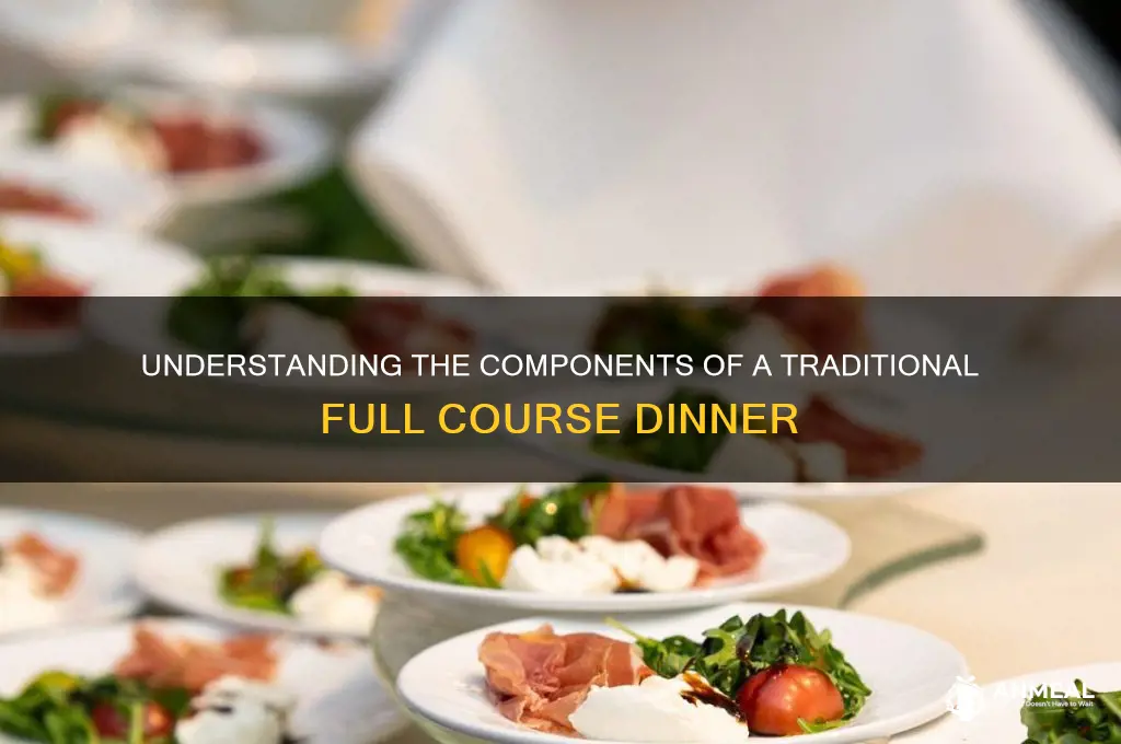 what is considered a full course dinner