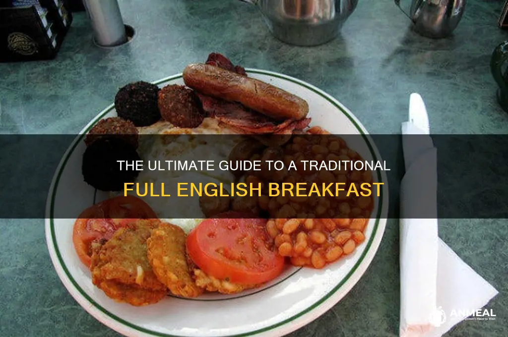 what is considered a full enclish breakfast