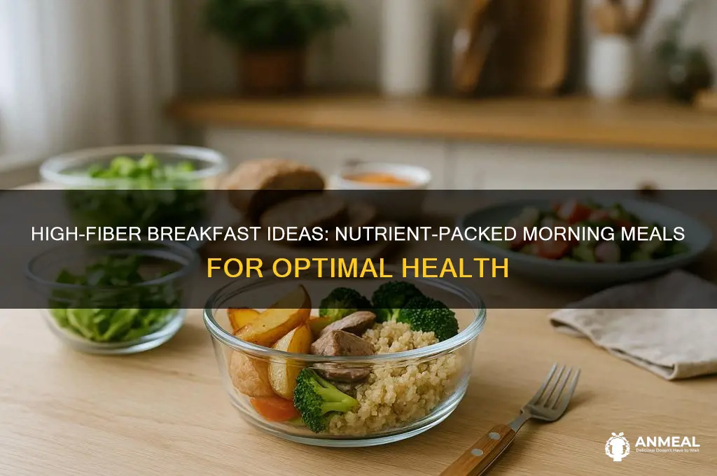 what is considered a high fiber breakfast