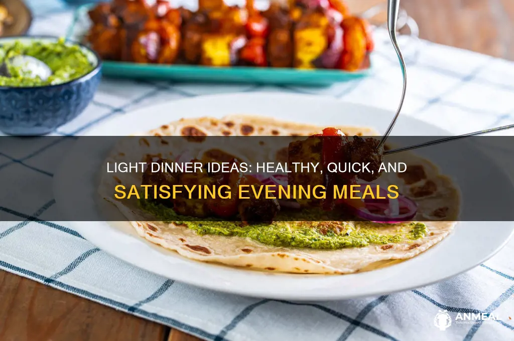 what is considered a light dinner