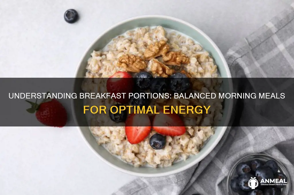 what is considered a portion for breakfast