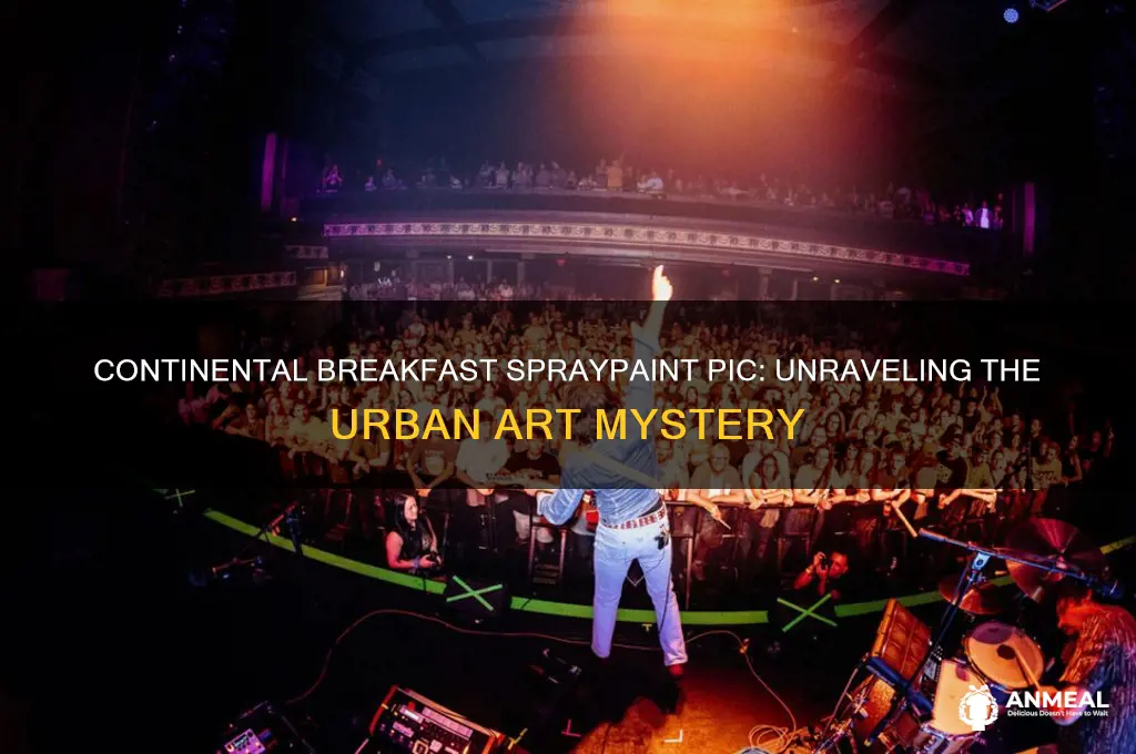 what is continental breakfast spraypaint pic