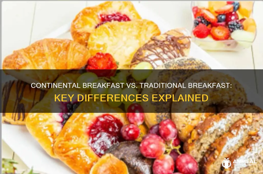 what is continetal breakfast vs breakfast