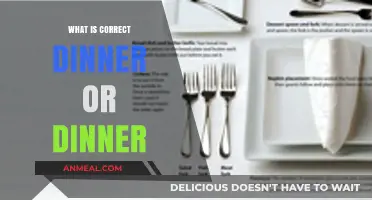 Dinner Dilemma: Unraveling the Correct Usage of 'Dinner' in Modern English