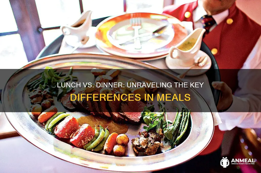 what is difference between lunch and dinner
