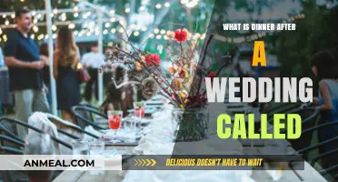 Post-Wedding Dinner Traditions: Exploring the Reception Meal's Name and Meaning