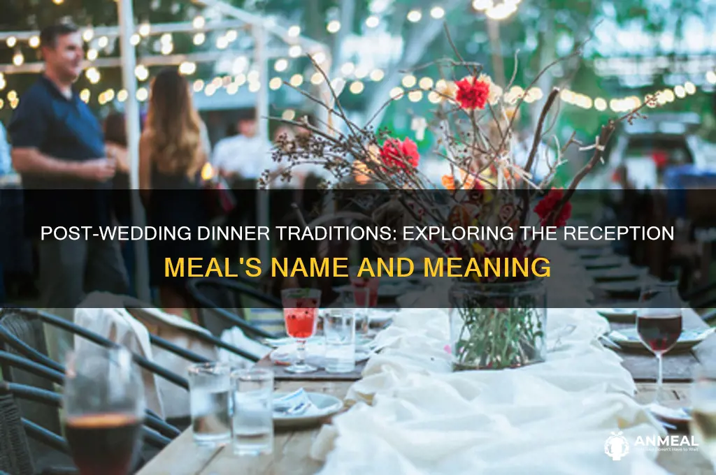 what is dinner after a wedding called