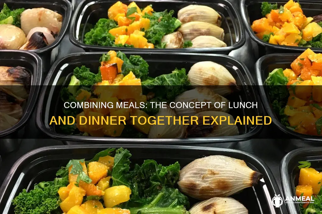 what is dinner and lunch together
