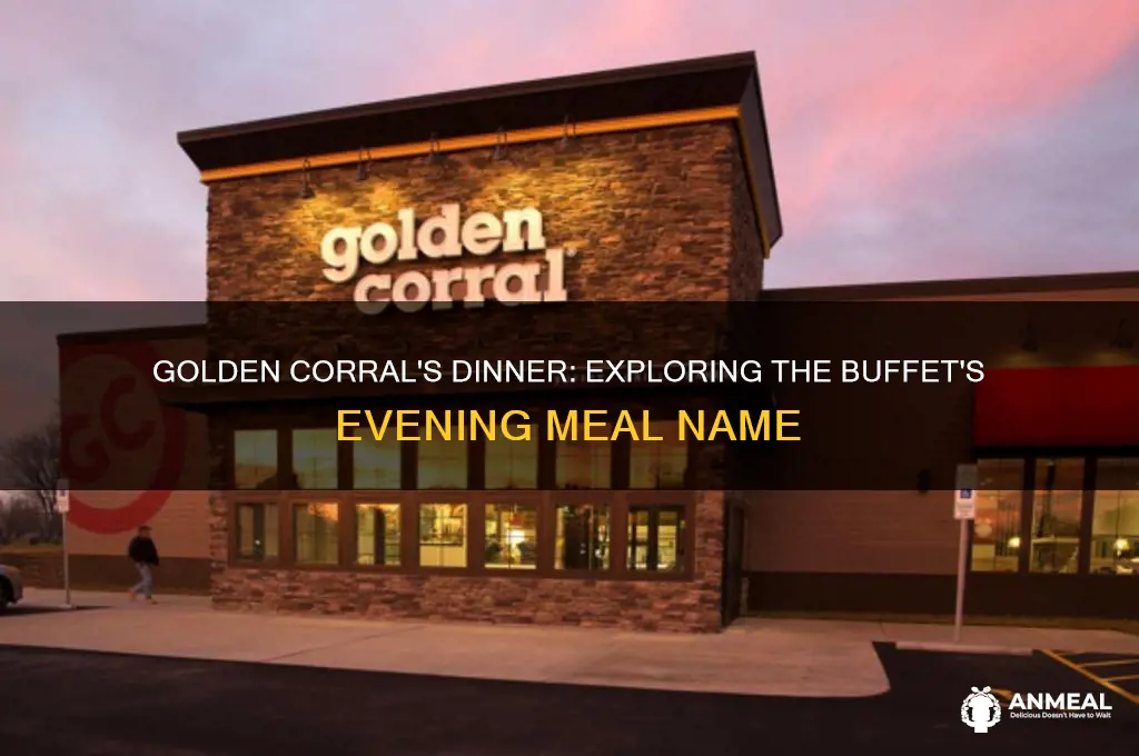 what is dinner called at golden corall