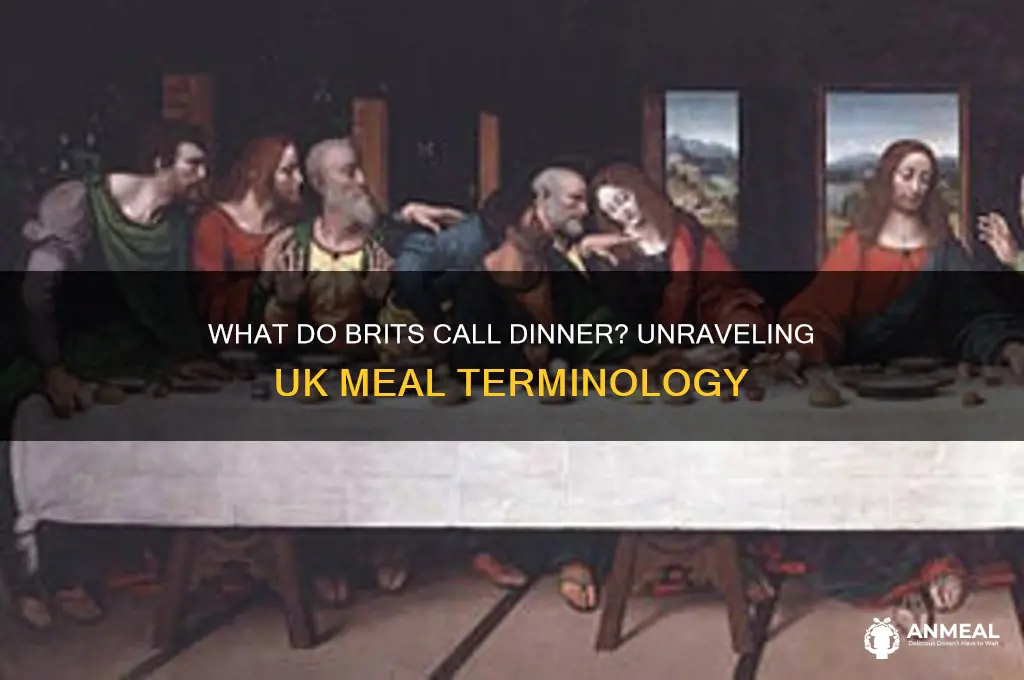 what is dinner called in the uk