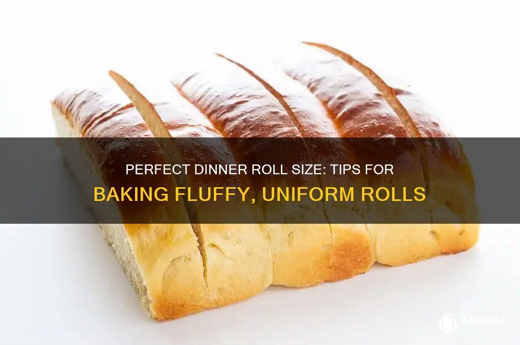 what is dinner roll size