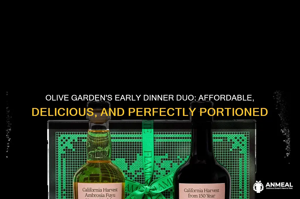 what is early dinner duo at olive garden